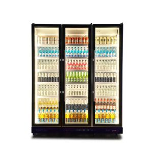 3 Door Glass Luxury Custom Bar Fridge Energy Cold Drink Refrigerator