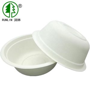 Biodegradable Bowl 100% Composatable 16oz Bagasse Pulp Bowl