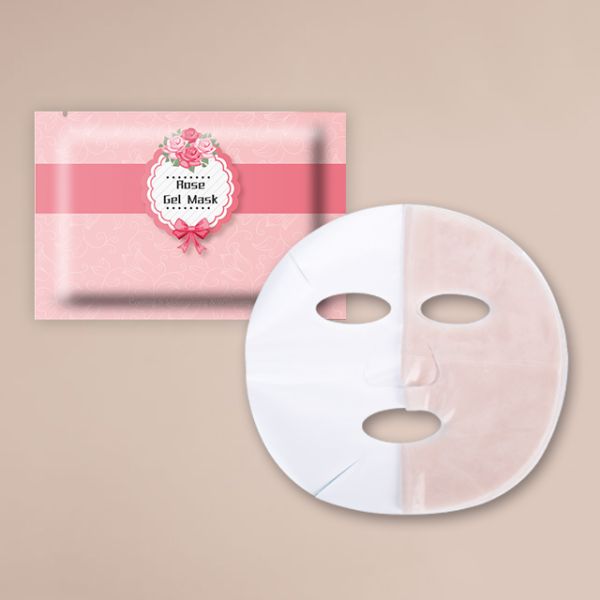 OEM Natural Essential Oil Anti Aging Sheet Face Mask / Hydrogel Rose Mask