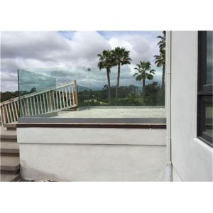 Terrace Frameless Glass Balustrade System With Aluminum U Base Channel