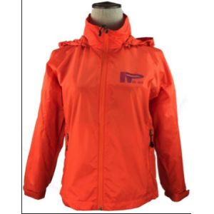 Full Size Ladies Padded Waterproof Jacket With Fix Hoody Keep Warm