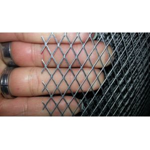 Curtain Wall Decorative Expanded Wire Mesh , Galvanized Expanded Metal Screen