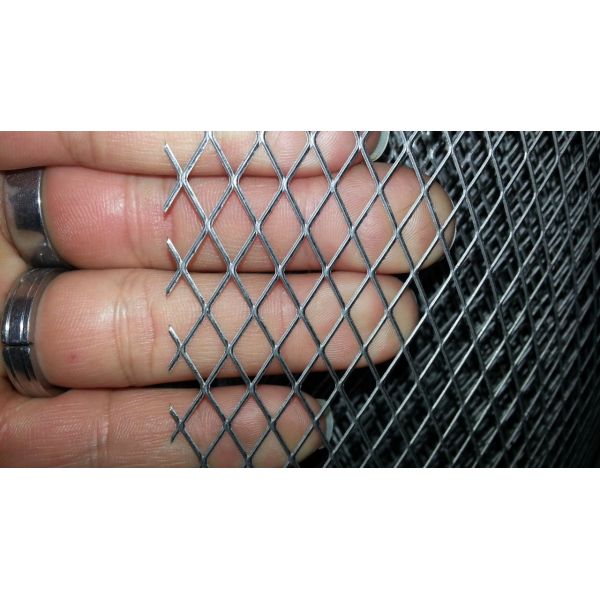 Curtain Wall Decorative Expanded Wire Mesh , Galvanized Expanded Metal Screen
