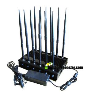 Quality 12 Antennas 30W High Power Prison/Jail Lojack Cellphone Signal Jammer Block GSM DCS 3G 4G LTE Wifi 5.8G Lojack 315 433 for sale