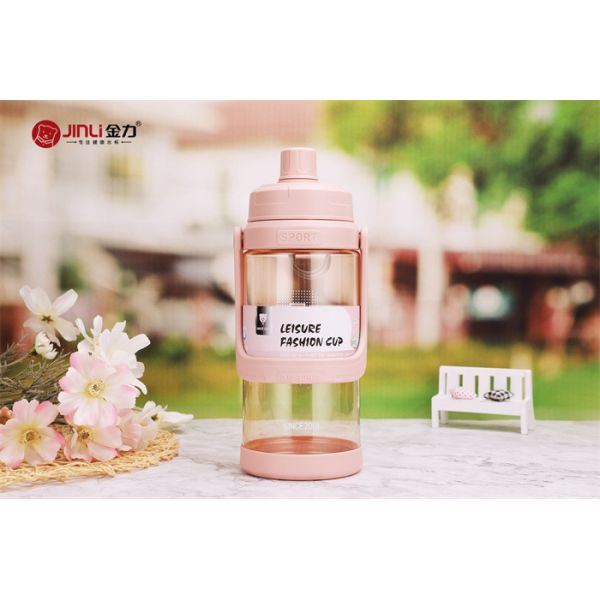 PP Plastic Sports Bottle 500ml Coffee Mugs Customized Printing Accept