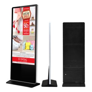 55 Inch Indoor Mall LCD Digital Signage , Vertical Advertising Touch Display