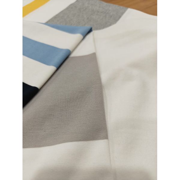 Healthy Skin-friendly Soft Comfortable Striped Material Fabric For T-Shirt