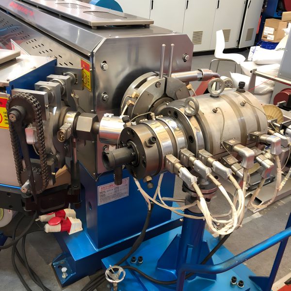 Extruders for electric wire insulation, sheathing and skinning with single,