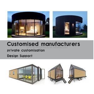 Steel Sandwich Panel Prefabricated Wooden Villa Container House with Modern