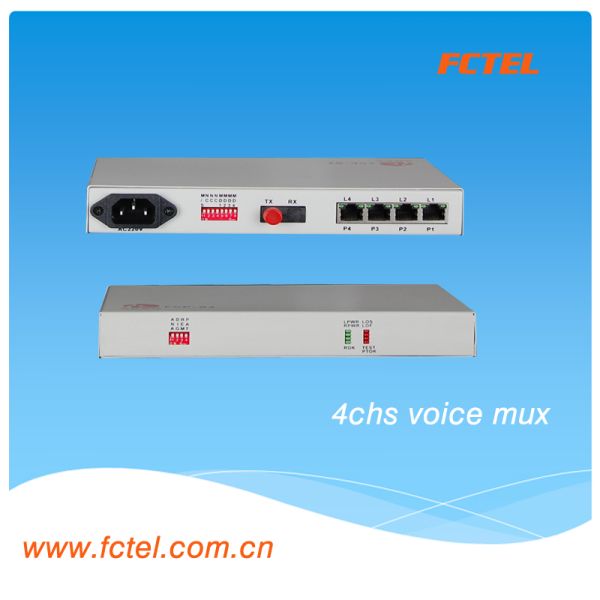 Buy goods from china EM 2/4 Line 4Voice to FE over fiber  Multiplexer at wholesale prices