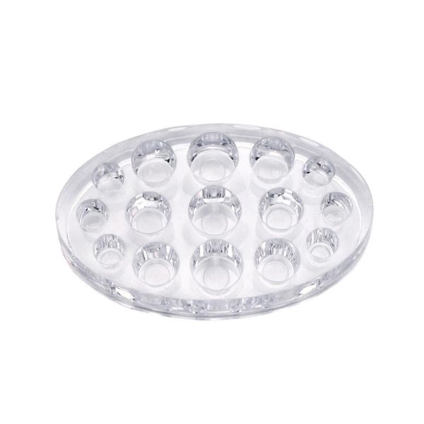 Wholesale Transparent Oval Pigment Ink Cup Holder Stand Professional Makeup Accessories Acrylic Tattoo Machine Cap