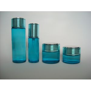 Quality Custom Cosmetic Packaging Recyclable Glass Bottles And Jars For Lotion And Face Cream for sale