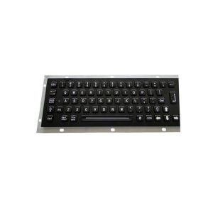 Rugged Stainless Steel Metal Keyboard 20mA Electroplated Black