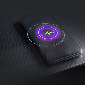 Smart Bedside Table with 65L Refrigerator and Wireless Charging Tempered Glass