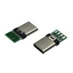 LCP UL94 V-0 USB3.1 Type C Male Connector Solder DIY Kit