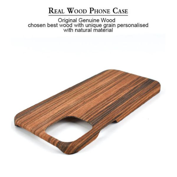 iPhone 12 Protective Dirt Resistant Real Wood Phone Case