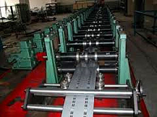 Rack Roll Forming Enquipment Quantity Measurement With Single Line Chain 1.5