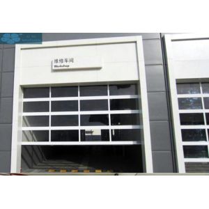 Electric Sectional Overhead Folding 5mm Glass Panel Garage Door