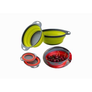 BPA Free Silicone Kitchen Gadgets Fruit Vegetable Wash Basket Sink Filter