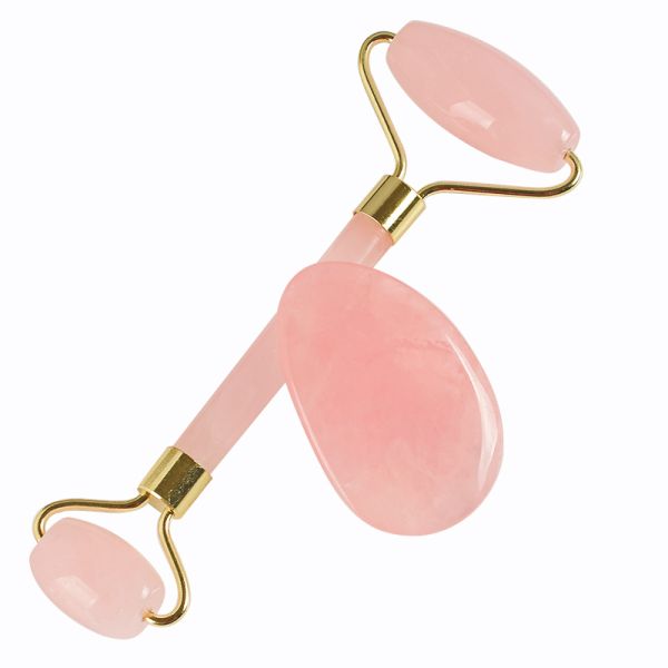 100% Natural Rose Jade Roller And Gua Sha