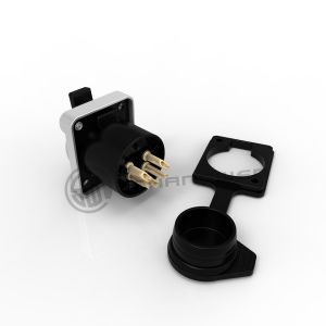 Waterproof IP65 5-Pin XLR Connector Female Adapter Zinc Alloy Shell Outdoor