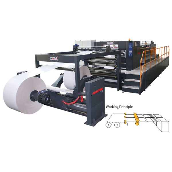 CHM Double Rotray Paper Sheet Cutter Machine Reel To Sheet Cutting Machine