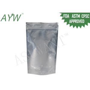 Matte / Glossy Durable Resealable Foil Bags Plastic Laminated For Weeds