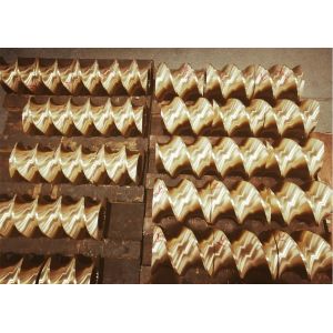 Polishing Aluminium Bronze Extruder Screw Elements 2 Flighted Wear Resistant