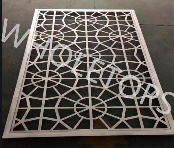 3.0mm 3d Laser Cut Aluminum Panel Exterior Decorative Perforated Metal Cladding Screen Sheet