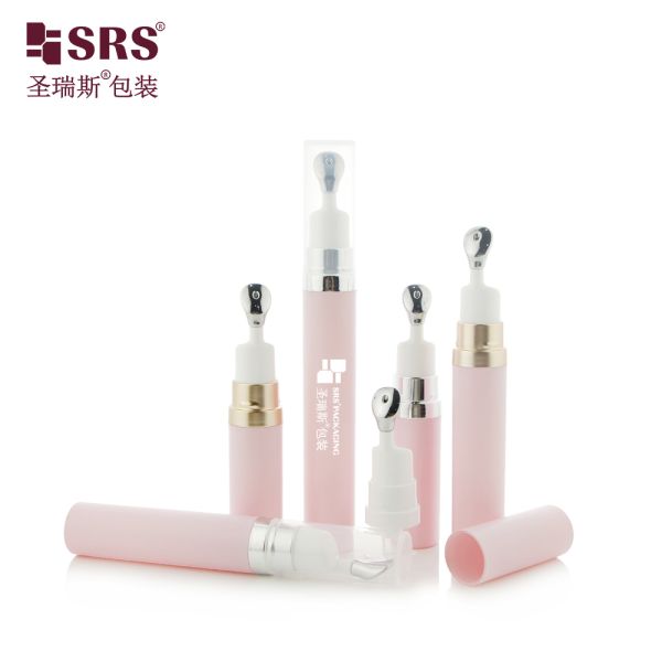 A0035 7.5ml 10ml 15ml Luxury Airless Pump Bottle With Press Style Zinc Alloy