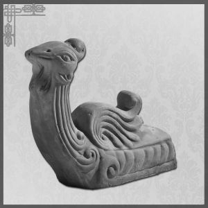 Quality Buddhist Temple Decorative Chinese Roof Ridge Tile With Phoenix Pattern for sale
