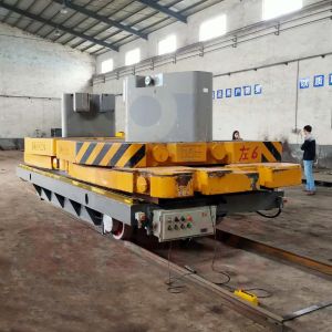 Quality Customized Motorised Rail Trolley 1000ton Industrial Material Handling Carts for sale