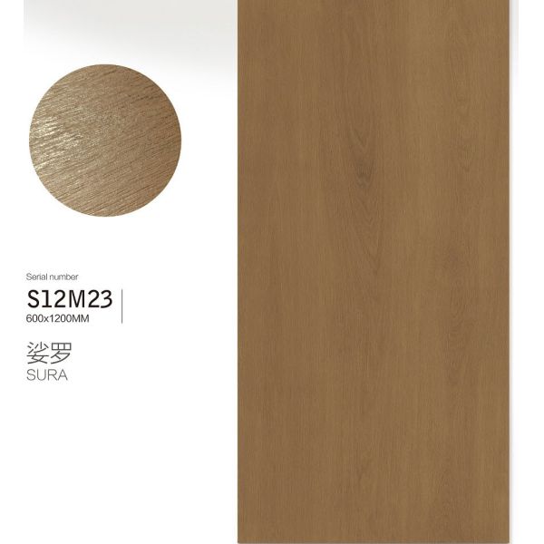 600x1200mm Wooden Porcelain Tile AAA Grade Clay Indoor Floor