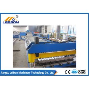 2018 New Design Corrugated Roof Sheet Roll Forming Machine PLC Control Full