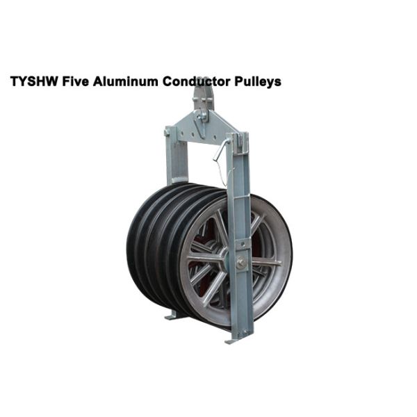 Five Aluminum Bundled Conductor Pulley Working Load 40kN