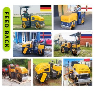 Construction Compactors Diesel Engine 700kg Road Roller Compactor Vibratory Road