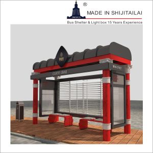 Quality H3130mm Bus Stop Shelter for sale