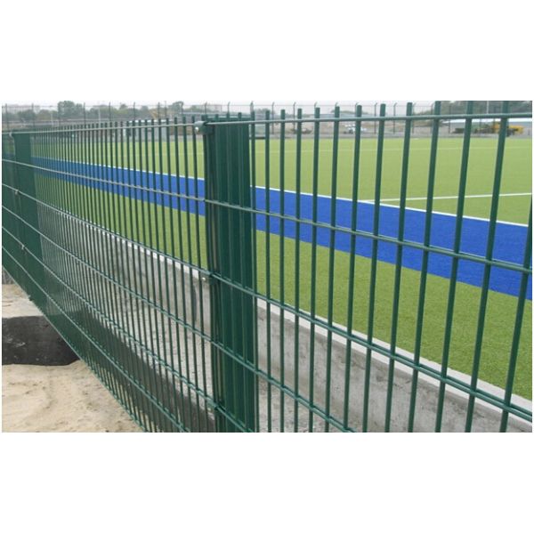 Plastic Coating Security 868 Double Wire Mesh Fence Powder Coating Twin Mesh Fence