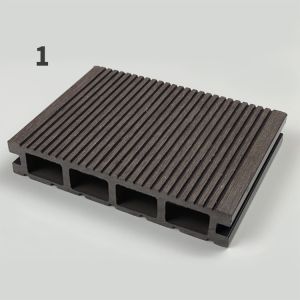 Lightweight WPC Decking Panel Weather Resistant Composite Wood Decking Boards