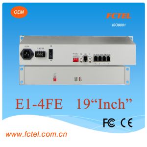 Quality 75ohm rj45 4e1 to 1-4*Fe Protocol Media Converter for sale