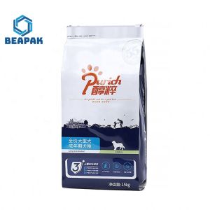 Quality Custom Foil Flat Bottom k Recycle Pet Food Bags for sale