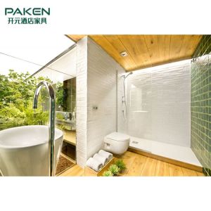 Wooden And Warm Modern Villa Bathroom Furniture