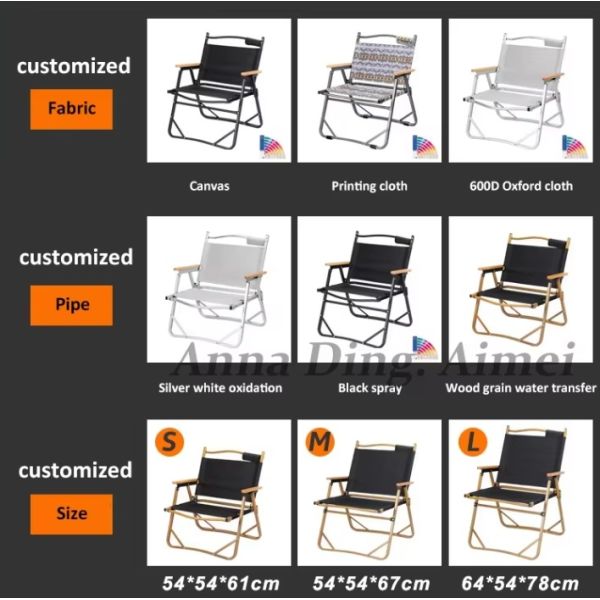 Lightweight and Strong Outdoor Kermit Chair: Square Tube, Foldable for Easy Camping & Outdoor Use