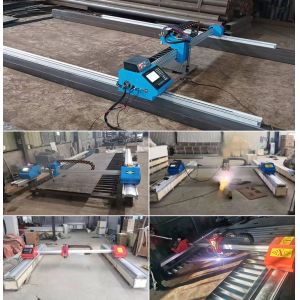 Carton Steel Metal Portable Cnc Plasma Cutting Machine 1300x2500Mm