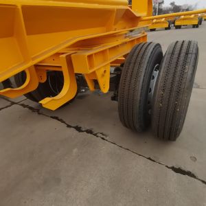 6.5t Grade Skeleton Container Chassis Dual Combo Semi Trailer Customization