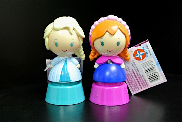 Buy Frozen Princess Plastic Toy Figures With Disney Logo Blue / Pink Color at wholesale prices