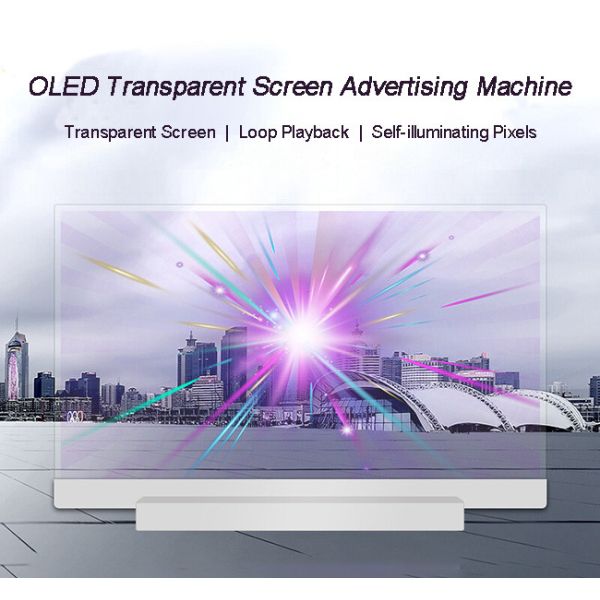 55 Transparent OLED Display For Interactive Advertising And Wayfinding