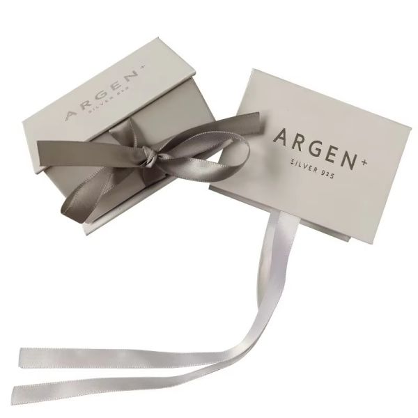Custom Necklace Jewelry Cardboard Box Luxury Gift Box Packaging With Ribbon Premium Magnetic Gift Box
