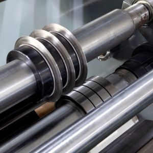 380V Fabric Roll Cutter Slitting Machine Auto Unloading System