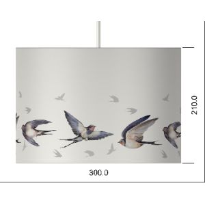 China Digital Linen Animal Print Lampshade 200*350MM Drum Shade on sale